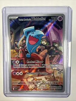 Team Rocket's Wobbuffet 203 Sv: Scarlet & Violet Promo Cards Holo - Image 1