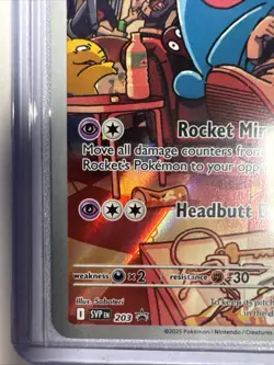 Team Rocket's Wobbuffet 203 Sv: Scarlet & Violet Promo Cards Holo - Image 2