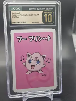 CGC 10 Pristine Jigglypuff Old Maid 2019 Japanese Pokemon Card - Image 1
