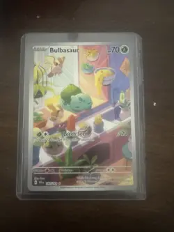 Pokemon TCG Bulbasaur Stellar Crown Illustration Card 143/142 - Image 1