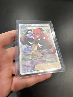 Pokemon TCG Evolving Skies Trainer Raihan 202/203 Full Art Holo Ultra Rare Card - Image 2