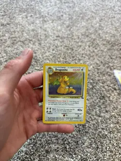 Pokemon Dragonite Fossil Holo Rare 4/62 Wizards of the Coast Trading Card - Image 1