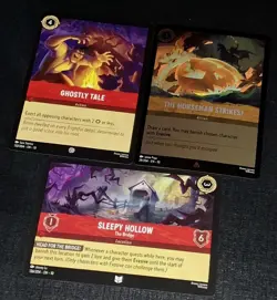 The Horseman Strikes FOIL RARE + Disney Lorcana Whispers in the Well Card Bundle - Image 1