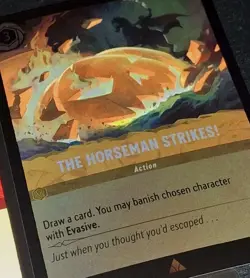 The Horseman Strikes FOIL RARE + Disney Lorcana Whispers in the Well Card Bundle - Image 5