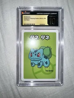 ✨✨ CGC PRISTINE 10 BULBASAUR OLD MAID PLAYING CARDS 2019 JAPANESE POKEMON CARD - Image 1