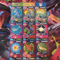 Burger King Pokemon: The First Movie Uncut Card Sheets 1999 - 9 Cards #4 - Image 1