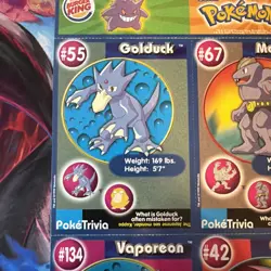 Burger King Pokemon: The First Movie Uncut Card Sheets 1999 - 9 Cards #4 - Image 4