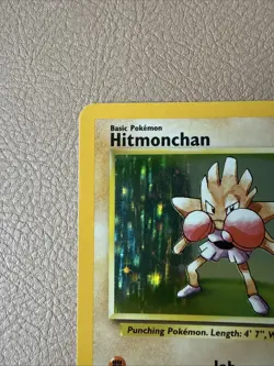 HITMONCHAN 7/102 Holo Rare Base Set Unlimited WOTC 1999 - Pokemon Card - Image 2