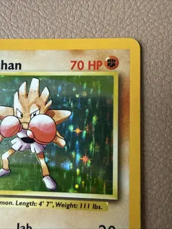 HITMONCHAN 7/102 Holo Rare Base Set Unlimited WOTC 1999 - Pokemon Card - Image 3