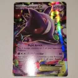 Pokemon Gengar EX 34/119 XY Phantom Forces Ultra Rare Holo 170 HP Card - Image 1