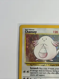 Pokemon Chansey Holo Rare TCG Card Base Set Unlimited 3/102 - Image 4