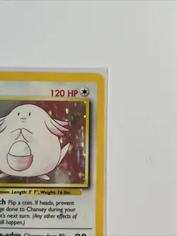 Pokemon Chansey Holo Rare TCG Card Base Set Unlimited 3/102 - Image 5