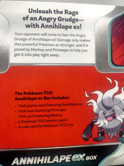 Pokemon TCG Annihilape EX Box 3 Promo Foil Cards 4 Booster Packs Mankey Primeape - Image 3