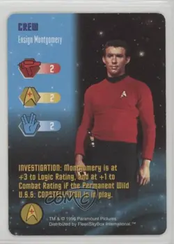 1996 Star Trek - The Card Game Crew Ensign Montgomery - Image 1
