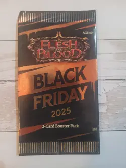 NEW Flesh and Blood TCG Black Friday 2025 Booster Pack SEALED 2 Card Promo RARE - Image 1