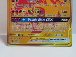 Reshiram & Charizard GX Tag Team SM247 Promo Card Gold Pokemon TCG LP-NM - Image 3