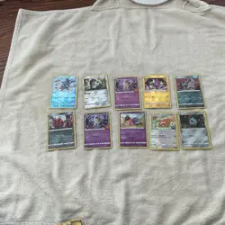 Pokemon TCG Card Lot 10 Holo Regular Starmie Stufful Toxel Bidoof Furroseed - Image 1
