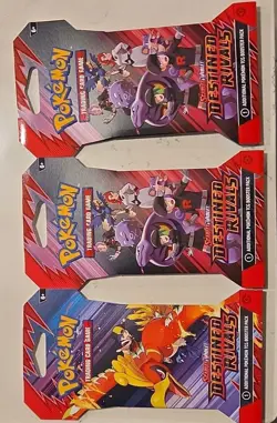 Pokemon TCG Sword & Shield—Destined Rivals 3-Pack Booster (10 Cards Each) - Image 1