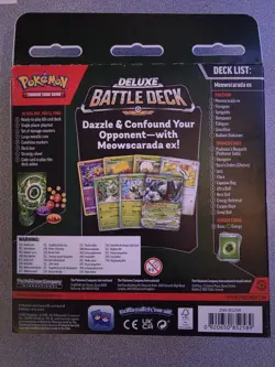 Meowscarada EX Pokemon TCG Deluxe Battle Deck - New - Sealed - Image 2