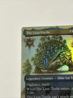 1x (328) The Lion-Turtle - FOIL - BORDERLESS FIELD NOTES MTG Avatar: The Last Ai - Image 2