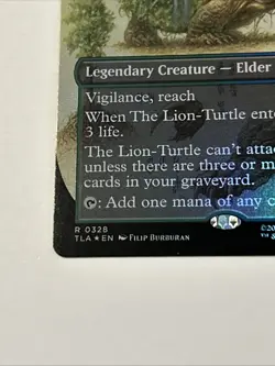 1x (328) The Lion-Turtle - FOIL - BORDERLESS FIELD NOTES MTG Avatar: The Last Ai - Image 5
