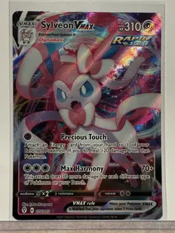 Pokemon TCG Sylveon Vmax Sword & Shield: Evolving Skies 075/203 Holo Ultra Rare - Image 1