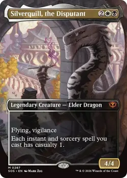 Silverquill, the Disputant Borderless Secrets of Strixhaven NM MTG - Image 1