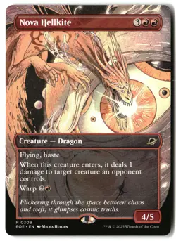 MTG Nova Hellkite (Borderless) [EOE - 309] NM 4-87 NM - Image 1