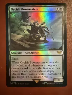 MTG Lord of the Rings Orcish Bowmasters Foil NM MTG - Image 1