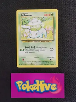 Pokemon TCG: WOTC Base Set *Rare 4th Print* 44/102 Bulbasaur - Image 1