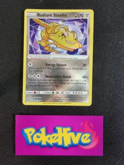 Pokemon TCG Radiant Steelix Sword & Shield - Lost Origin 124/196 Regular Radiant - Image 1