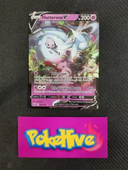 Pokemon TCG Hatterene V Crown Zenith 065/159 Holo Ultra Rare - Image 1