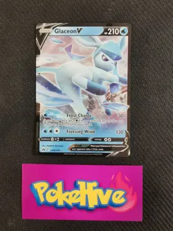 Pokemon TCG Glaceon V Crown Zenith 038/159 Holo Ultra Rare - Image 1