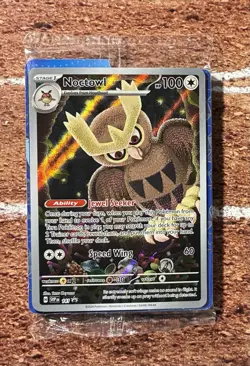 Pokemon TCG - Noctowl #141 Black Star Promo - Stellar Crown - SEALED Near Mint - Image 1