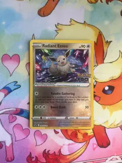Radiant Eevee SWSH230 Promo SWSH Black Star Pokemon Near Mint Card - Image 1