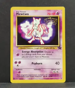 Pokemon MEWTWO # 3 First Movie Black Star Promo - Image 1