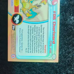 Topps Pokemon TCG Charizard 06 Pokemon Topps Series 1 Foil 1st Edition EN 1999 - Image 2