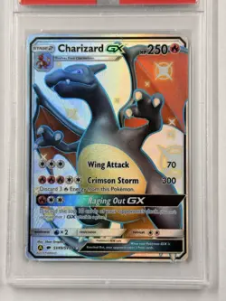 2019 Pokemon S & M Hidden Fates #SV49 FA Charizard GX PSA 10 GEM MINT - Image 4