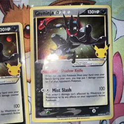 (2x) Pokemon Celebrations Greninja Gold Star Promo SWSH144 SEALED NM - Image 3