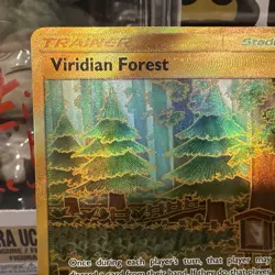 Viridian Forest (Secret Rare) 256/236 Sm-Unified Minds Gold Holo Pokemon TCG - Image 2