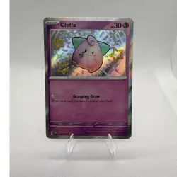 Pokemon Cleffa Holo Card SV: Paldean Fates 150/091 Basic English Nintendo - Image 1