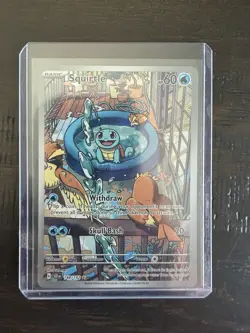 Pokemon Squirtle 148/142 Sv07: Stellar Crown Illustration Rare Holo 2024 - Image 2