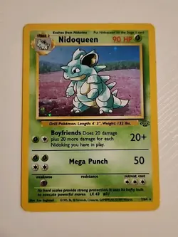 Pokemon TCG Nidoqueen Jungle 7/64 Holo Unlimited Holo Rare LP - Image 1