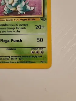 Pokemon TCG Nidoqueen Jungle 7/64 Holo Unlimited Holo Rare LP - Image 4
