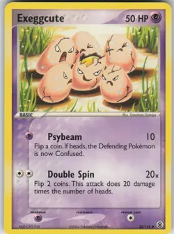 Pokemon TCG Exeggcute Uncommon FireRed & LeafGreen 33/112 - Image 1