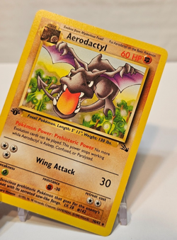 Aerodactyl 16/62 Rare 1st Edition Fossil Pokemon 1774 - Image 4