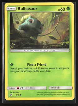 Pokemon TCG - Bulbasaur (Holo Common) Holo Common Detective Pikachu 1/18 NM - Image 1