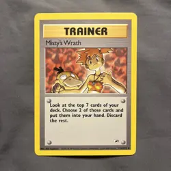 Pokemon Misty's Wrath 114/132 Gym Heroes Regular - LP - Image 1