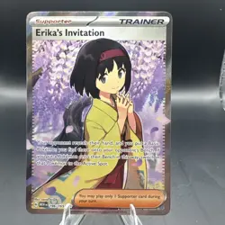 Pokemon Erika's Invitation 196/165 151 SV Ultra Rare Full Art Trainer - Image 1