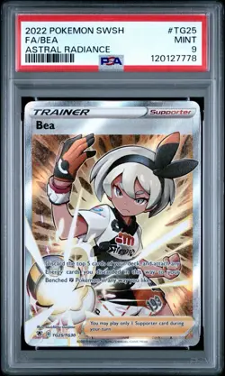Pokemon Bea TG25/TG30 Swsh10: Astral Radiance Trainer Gallery Holo PSA 9 - Image 1